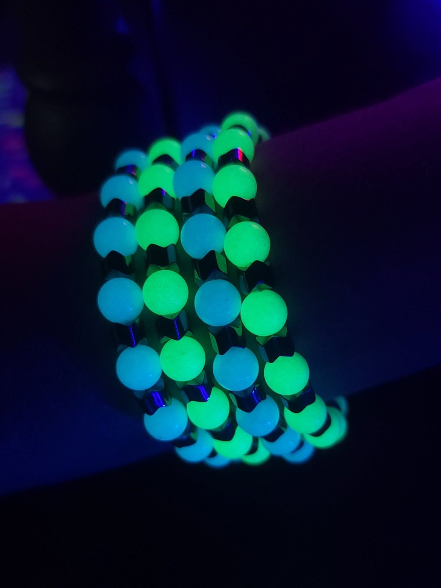 Glow In Dark Festival Bracelet Jewelry - Gothic & Alternative Gift - Haunted