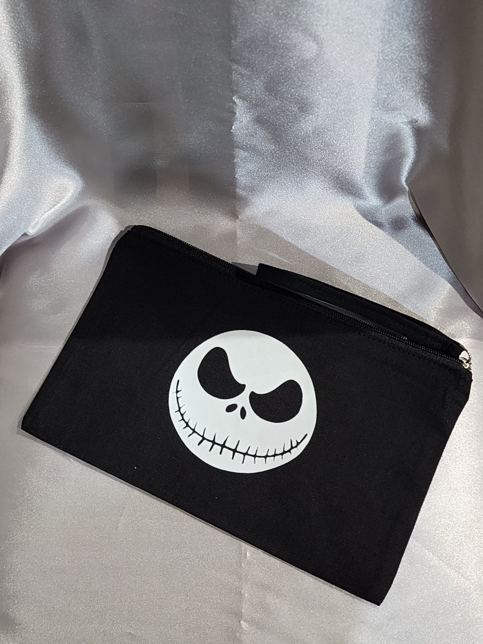 Glow in the Dark Jack Skellington Travel Bag Make up Bag Accessories - Gothic & Alternative Gift - Haunted