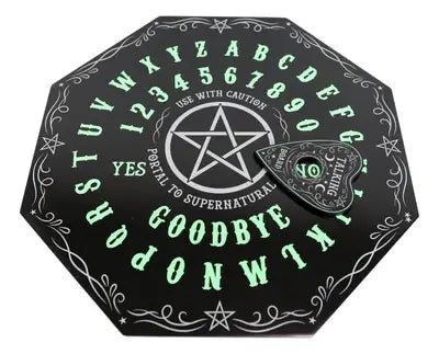 Glow in The Dark Ouija Spirit Board Witch Supplies - Gothic & Alternative Gift - Haunted