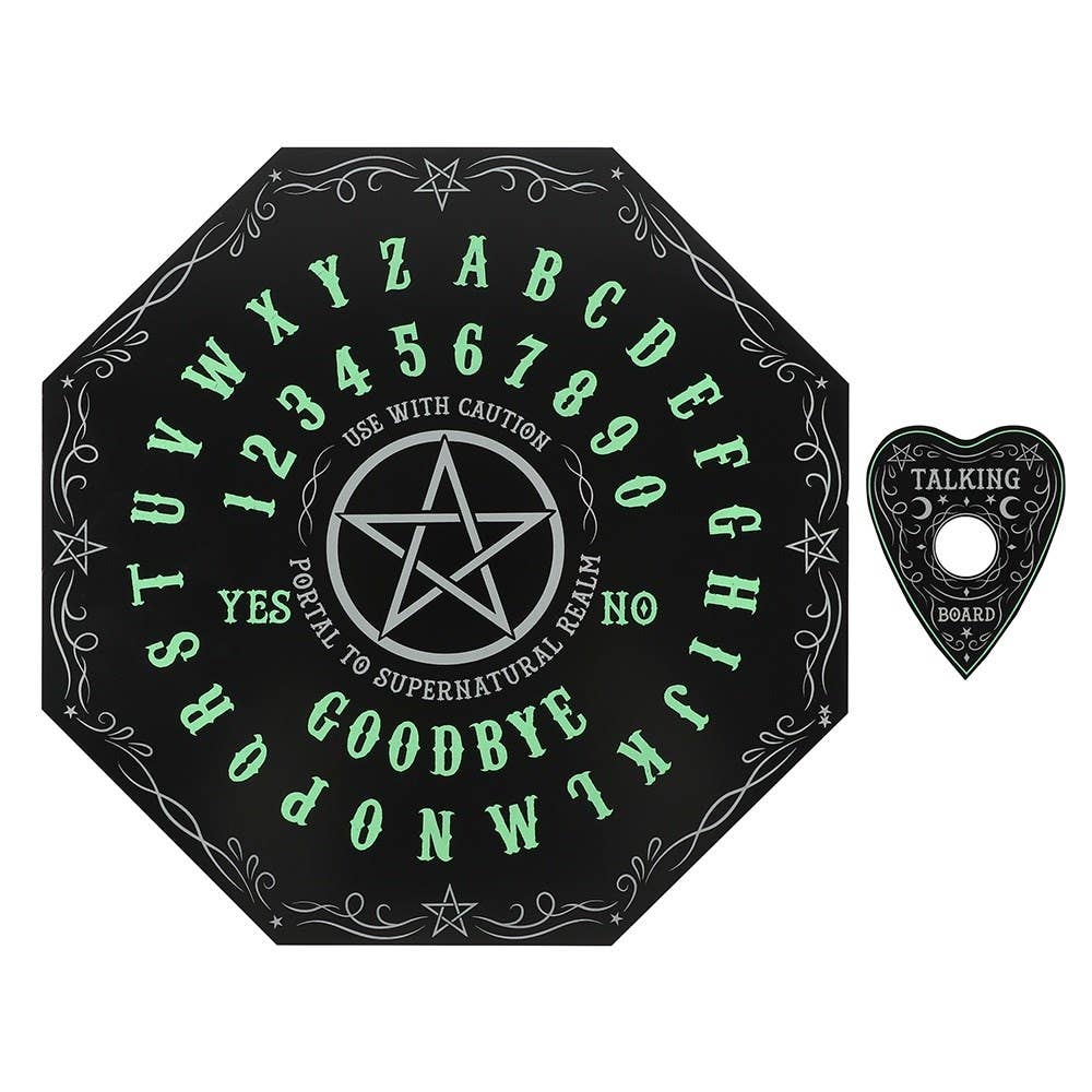 Glow in The Dark Ouija Spirit Board Witch Supplies - Gothic & Alternative Gift - Haunted