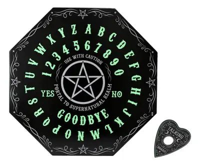 Glow in The Dark Ouija Spirit Board Witch Supplies - Gothic & Alternative Gift - Haunted