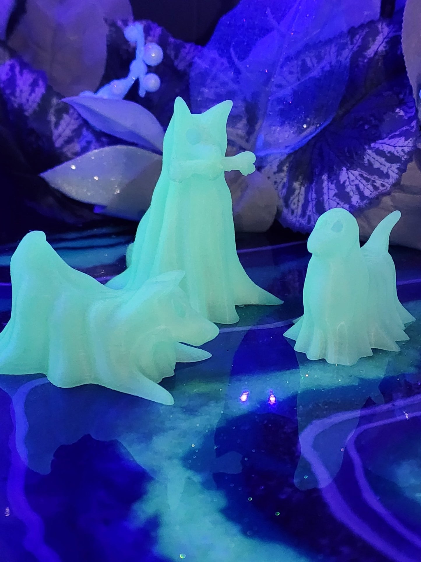 Glowing Ghost Dogs Home Decor - Gothic & Alternative Gift - Haunted