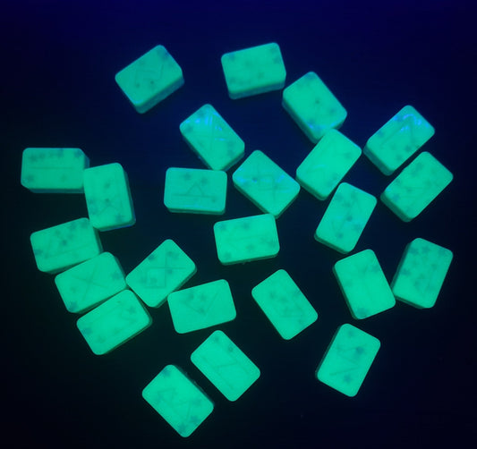 Glowing Star Rune Set Witch Supplies - Gothic & Alternative Gift - Haunted
