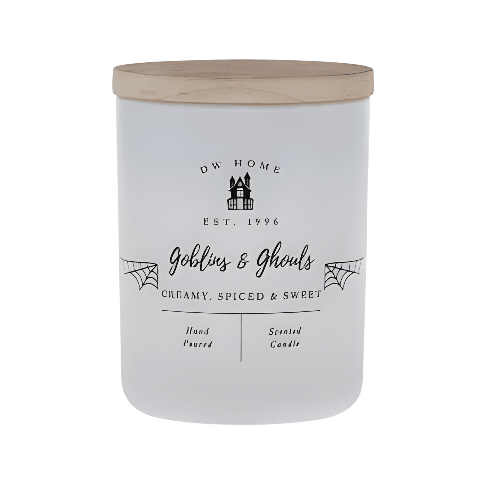 Goblins & Ghouls-Mini Glass Candle creamy, spiced and & sweet Candles - Gothic & Alternative Gift - Haunted