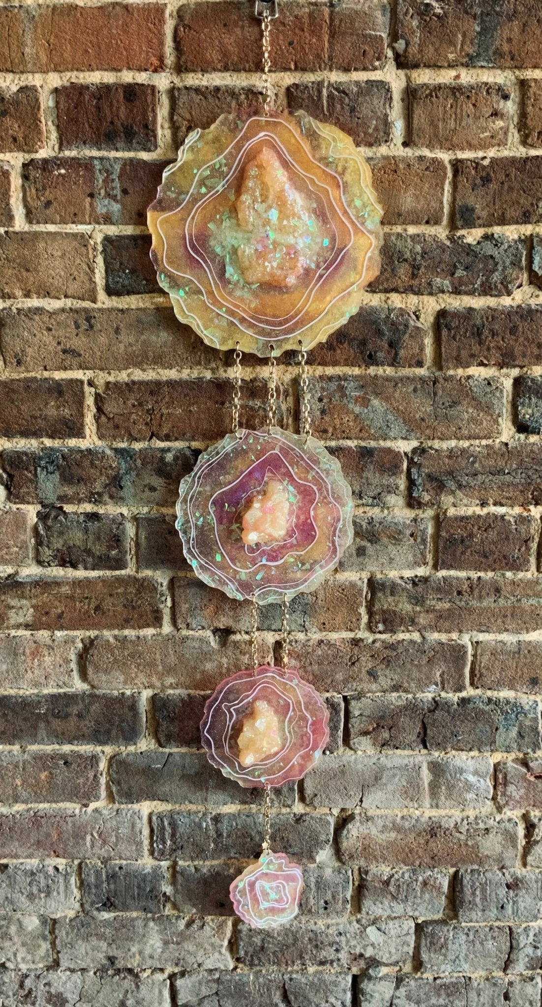 Golden crystal sun-catcher Home Decor - Gothic & Alternative Gift - Haunted