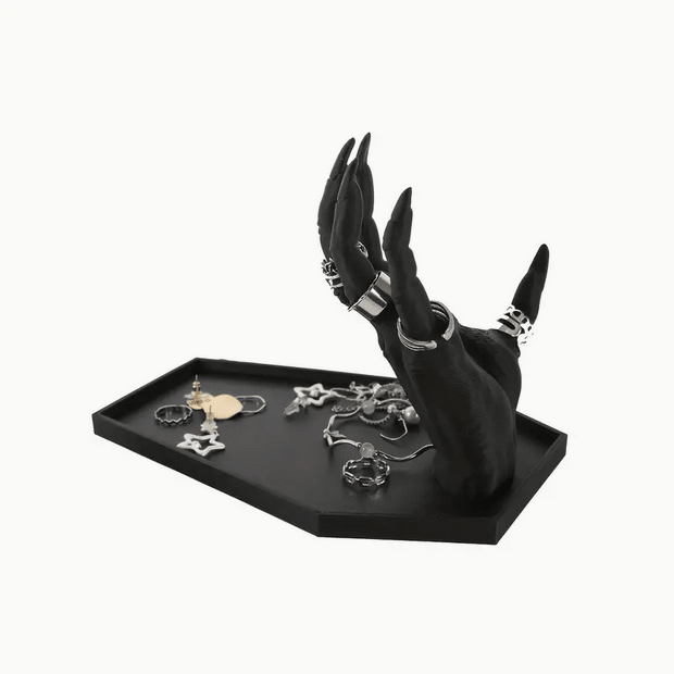 Goth Vampire Hand Jewelry Box Ring Holder Tray Jewelry - Gothic & Alternative Gift - Haunted