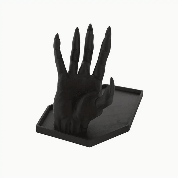 Goth Vampire Hand Jewelry Box Ring Holder Tray Jewelry - Gothic & Alternative Gift - Haunted