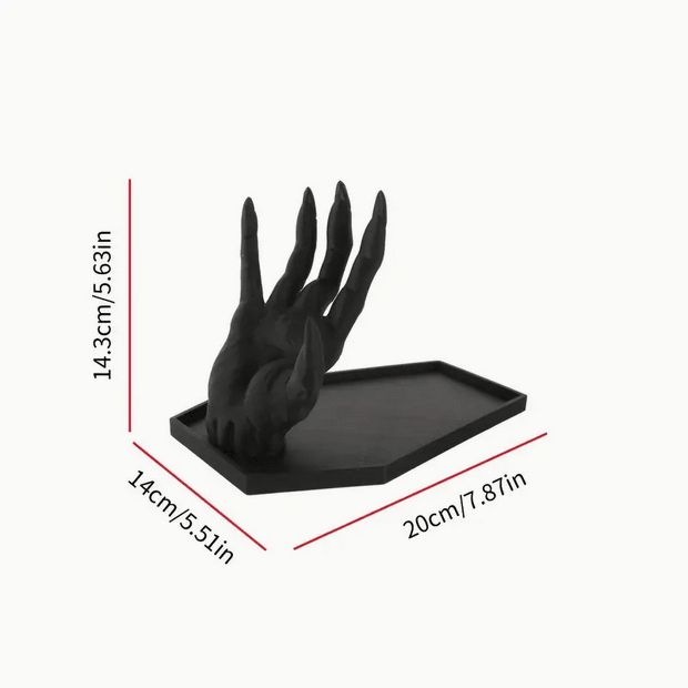 Goth Vampire Hand Jewelry Box Ring Holder Tray Jewelry - Gothic & Alternative Gift - Haunted