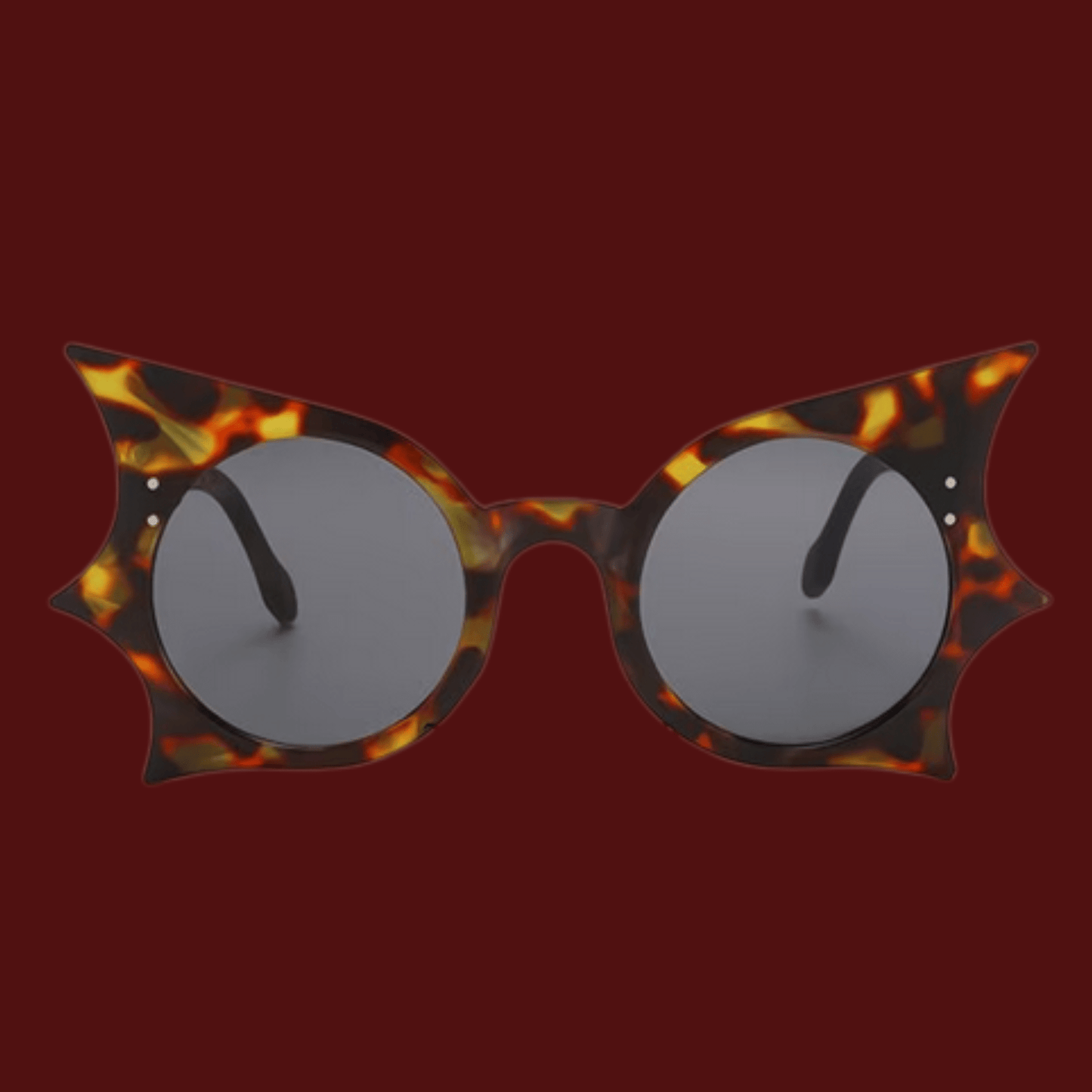 Gothic Bat Wing Round Sun Glasses Beauty - Gothic & Alternative Gift - Haunted