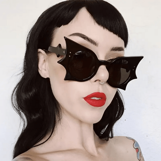 Gothic Bat Wing Round Sun Glasses Beauty - Gothic & Alternative Gift - Haunted