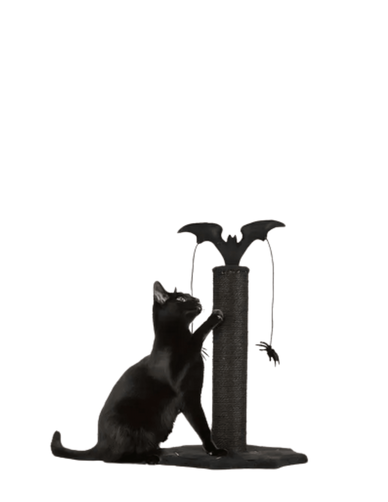 Gothic Cat Post Scratching Post, Cat Tree Bat Pet - Gothic & Alternative Gift - Haunted