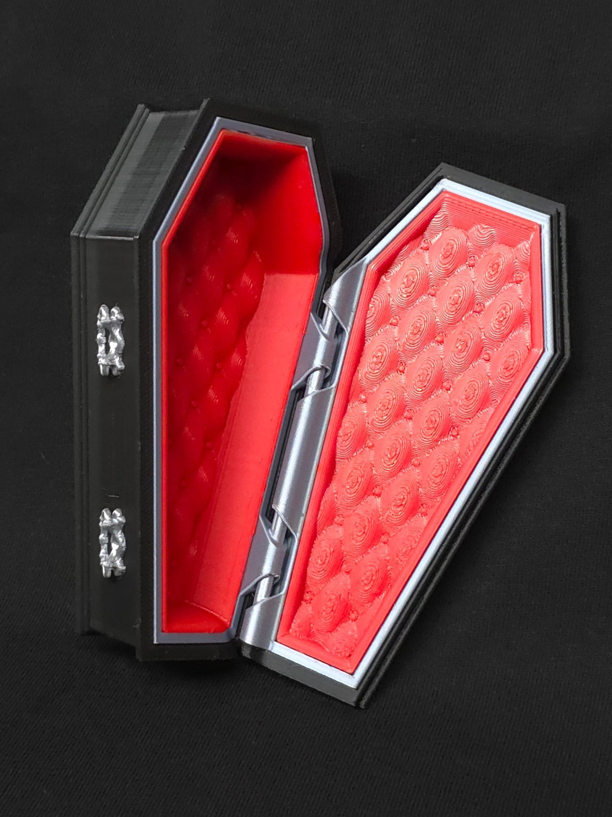 Gothic Coffin Jewelry Box & Ring Holder - Black and Red Jewelry - Gothic & Alternative Gift - Haunted