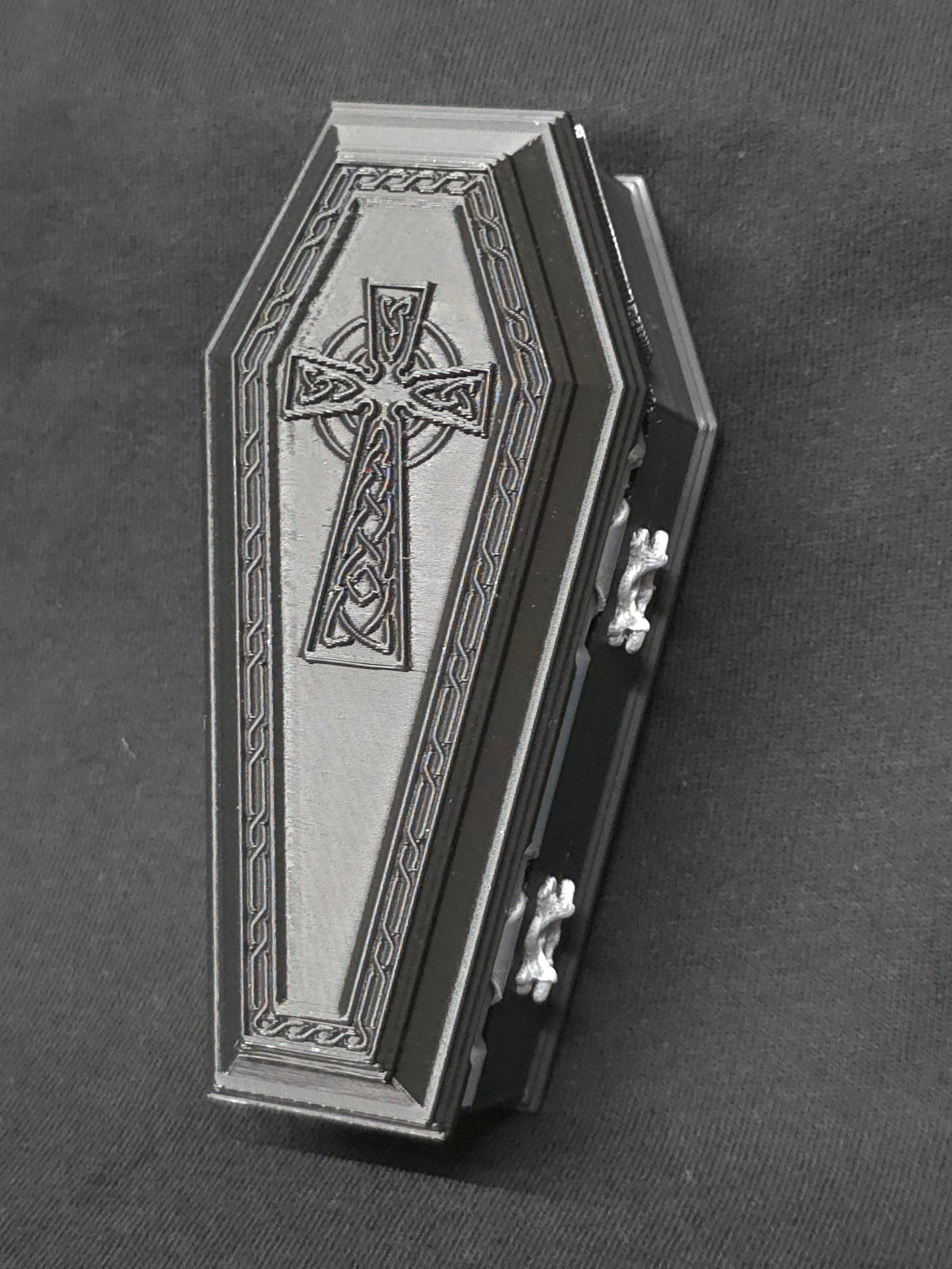 Gothic Coffin Jewelry Box & Ring Holder - Black and Red Jewelry - Gothic & Alternative Gift - Haunted