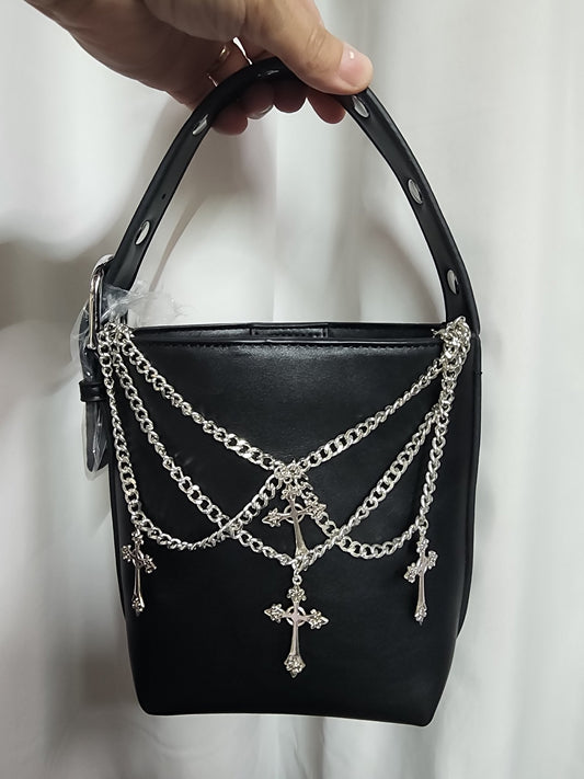 Gothic Cross Purse Bag Crossbody Clutch Purses and Bags - Gothic & Alternative Gift - Haunted