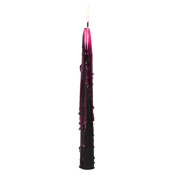 Gothic Pink Vampire Tears Bleeding Halloween Taper Set of 4 Candles - Gothic & Alternative Gift - Haunted
