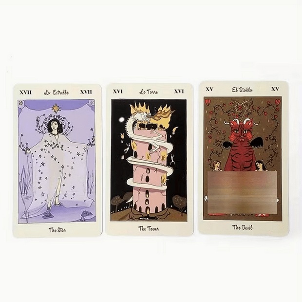 Gothic Victorian Tarot De Carlotydes Tarot Card Deck Witch Supplies - Gothic & Alternative Gift - Haunted