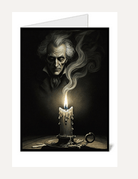 Gothmas Creepmas Christmas Krampus Scrooge Greeting Card Cards - Gothic & Alternative Gift - Haunted