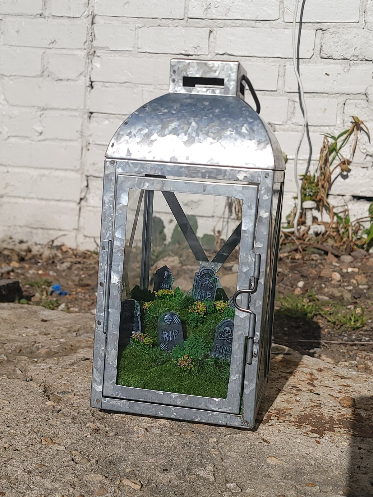 Graveyard Lantern Hand-made - Gothic & Alternative Gift - Haunted