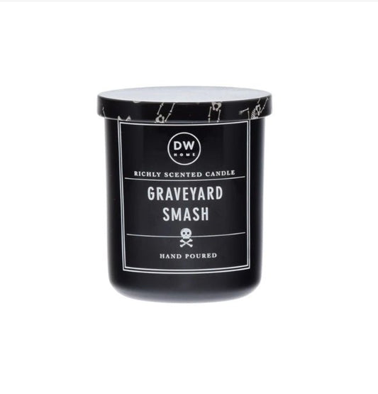 Graveyard Smash Halloween - Mini Glass Candle BEST SELLER apple, whiskey spices Candles - Gothic & Alternative Gift - Haunted