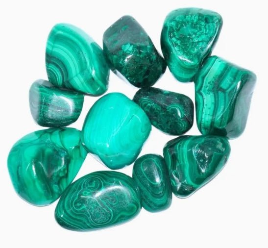Green Malachite Tumbled Crystal Stone Crystals - Gothic & Alternative Gift - Haunted