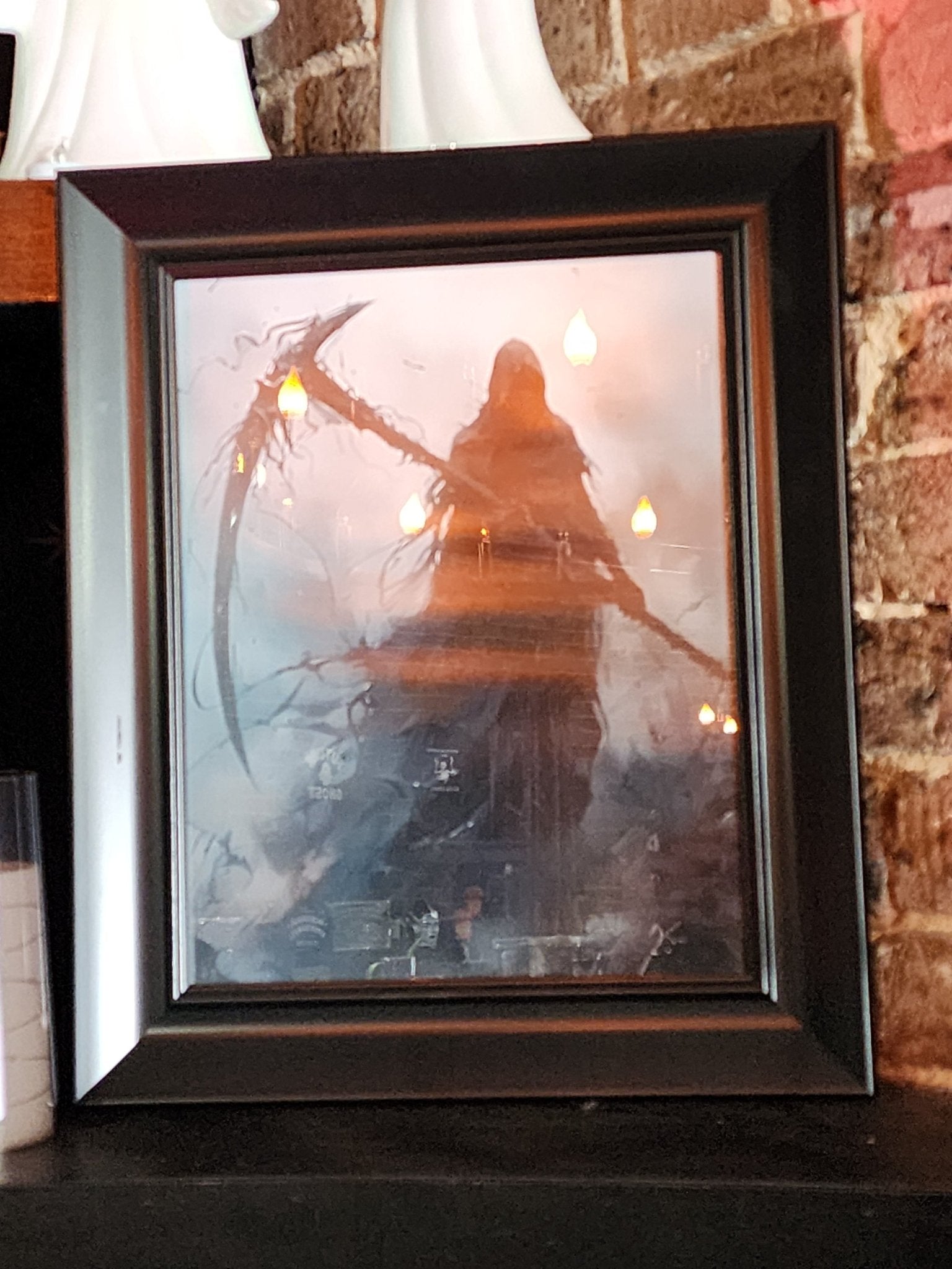 Grim Reaper Horror Framed Print Wall Hanging - Gothic & Alternative Gift - Haunted