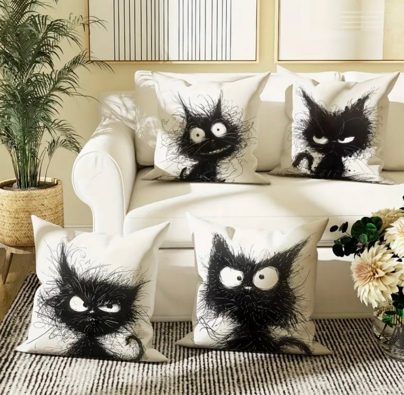 Grumpy cat pillow Home Decor - Gothic & Alternative Gift - Haunted