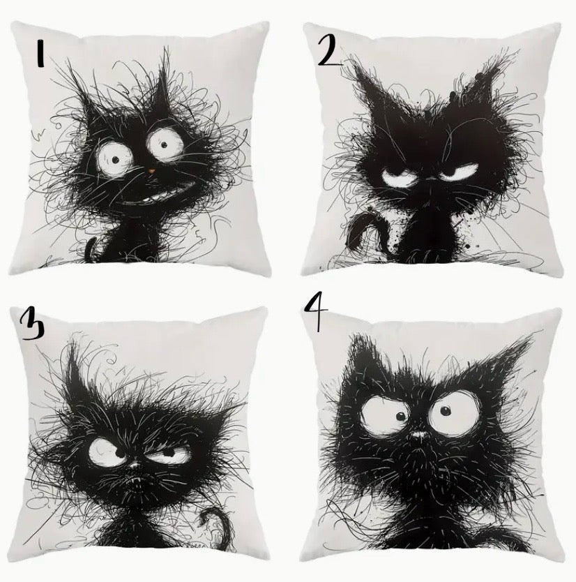 Grumpy cat pillow Home Decor - Gothic & Alternative Gift - Haunted