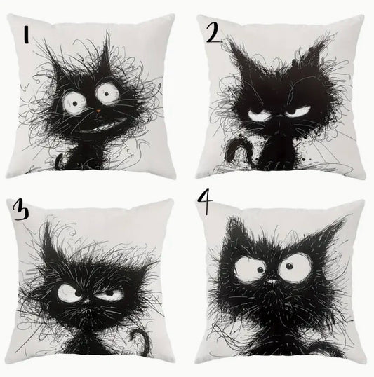 Grumpy cat pillow Home Decor - Gothic & Alternative Gift - Haunted