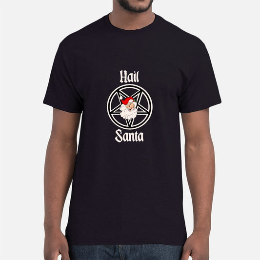 Hail Santa Gothic Christmas T-Shirt Clothing - Gothic & Alternative Gift - Haunted