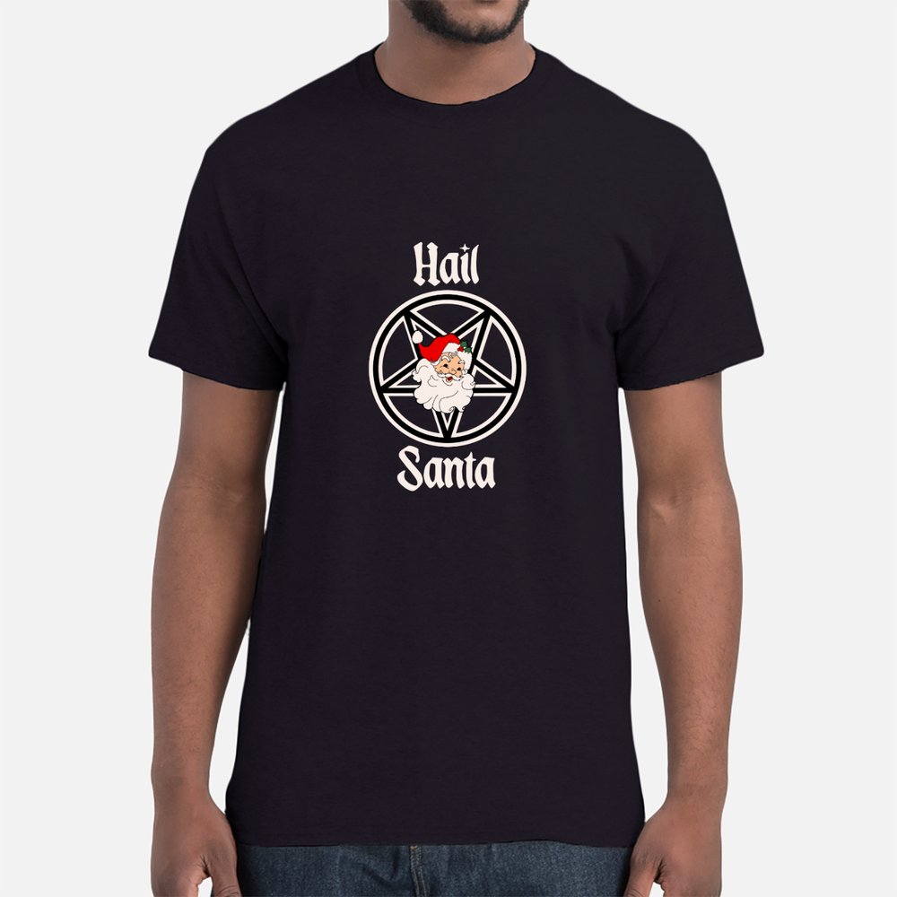 Hail Santa Gothic Christmas T-Shirt