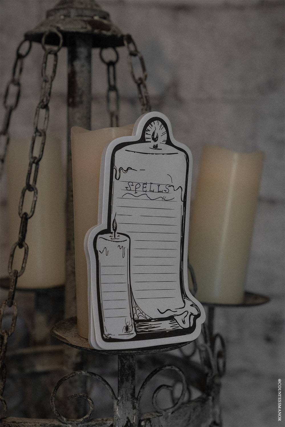 Hallowed Flame Candle Sticky Notes - Gothic & Alternative Gift - Haunted