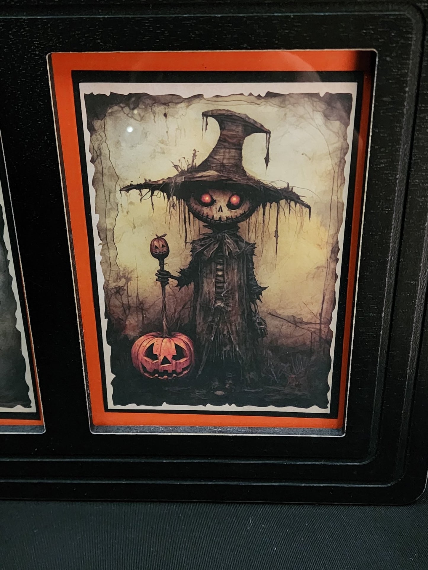 Halloween Cursed Creepy Trick or Treaters Children Framed Vintage Gothic Wall Art Wall Hanging - Gothic & Alternative Gift - Haunted