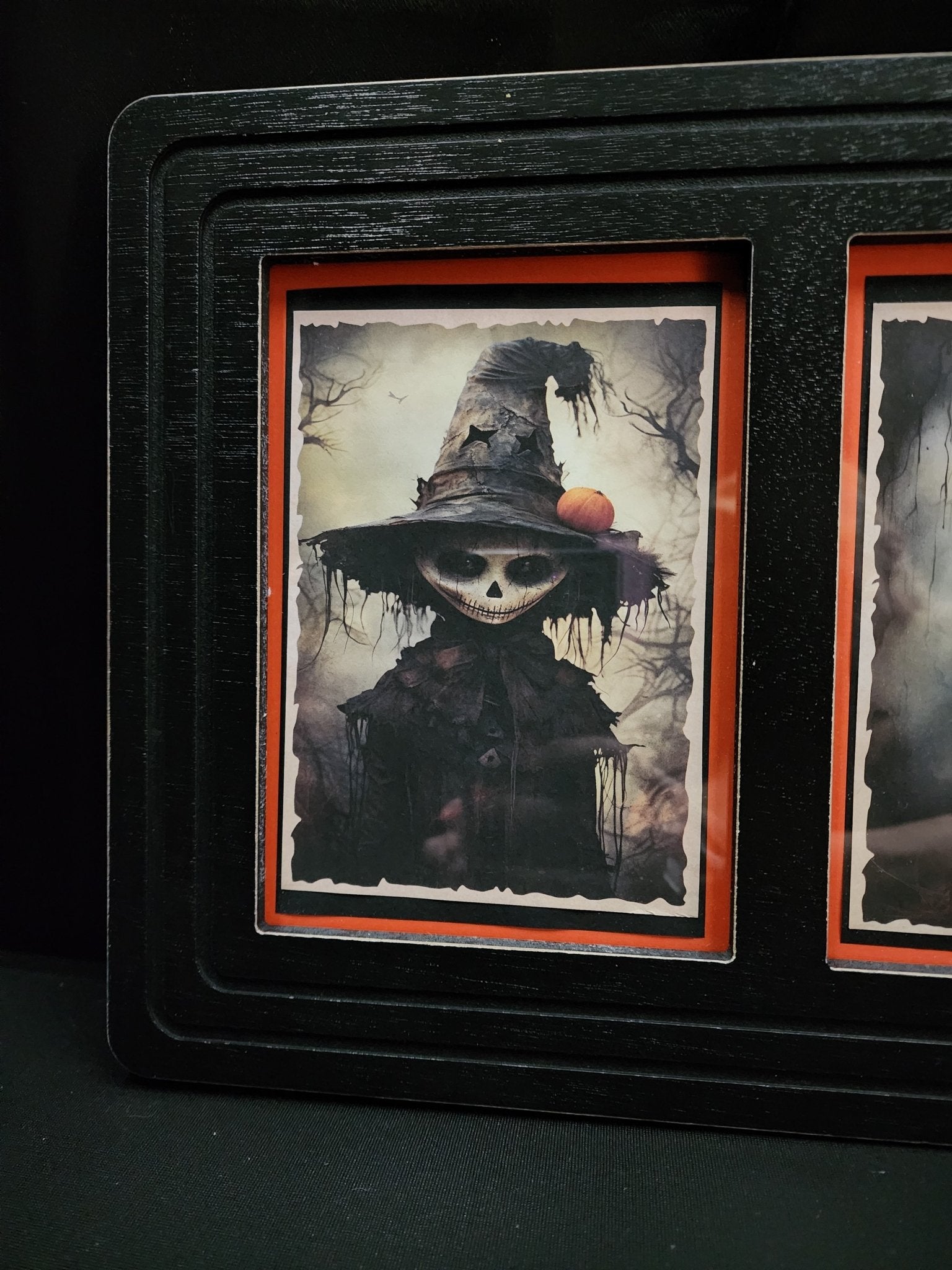 Halloween Cursed Creepy Trick or Treaters Children Framed Vintage Gothic Wall Art Wall Hanging - Gothic & Alternative Gift - Haunted