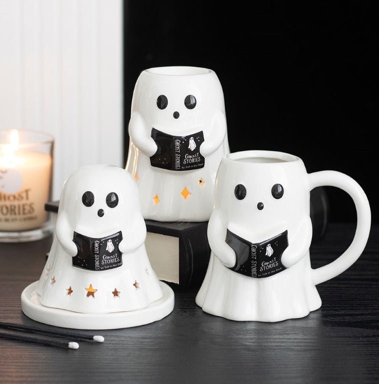 Halloween Ghost Stories Ghost Reading Mug Drinkware - Gothic & Alternative Gift - Haunted