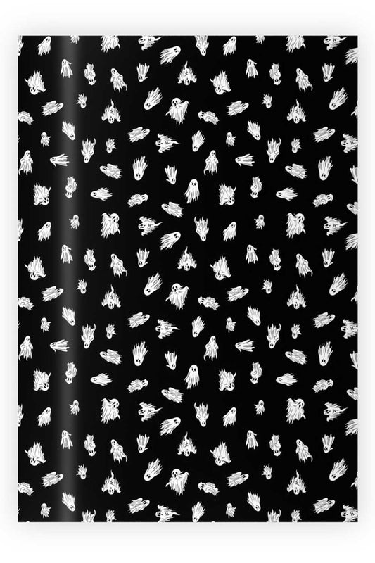 Halloween Ghosts Wrapping Paper [30" X 196"] Wrapping Paper - Gothic & Alternative Gift - Haunted
