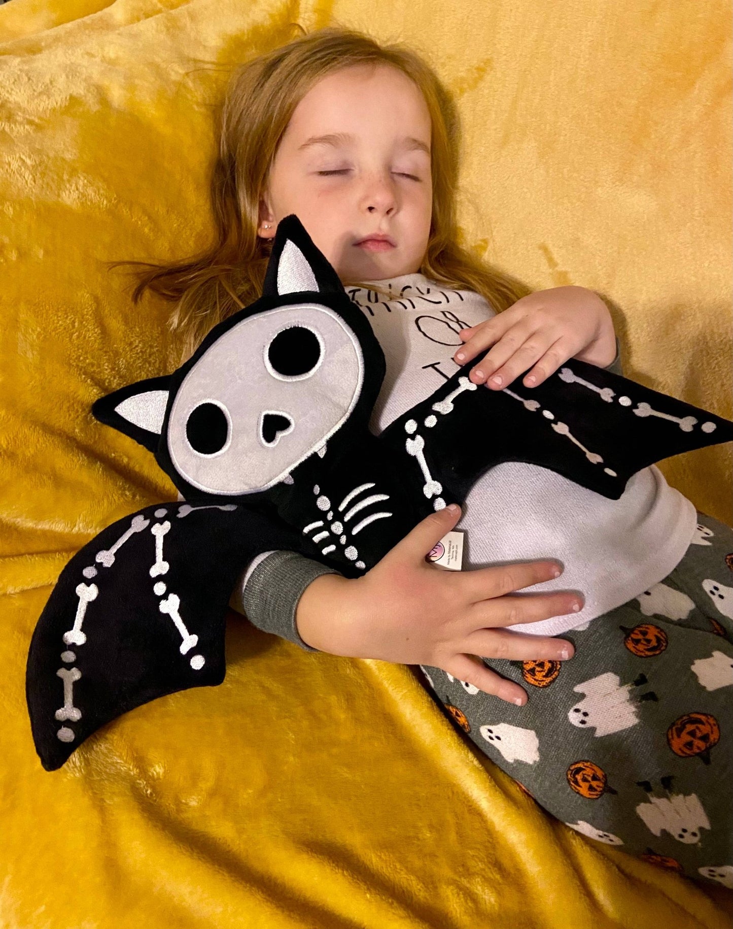 Halloween Goth Bat Skeleton Stuffed Plush Animal Home Decor - Gothic & Alternative Gift - Haunted
