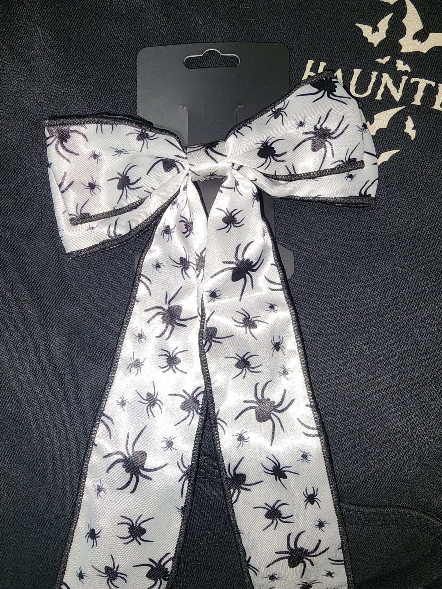 Halloween Hair Ribbon Barrette Accessories - Gothic & Alternative Gift - Haunted