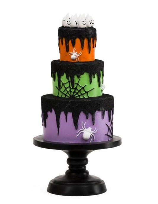 Halloween Spooky Cute Cake Statue — Glitter Holiday Decor Home Decor - Gothic & Alternative Gift - Haunted