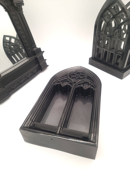 Handmade Black Cathedral Arch Display Home Decor - Gothic & Alternative Gift - Haunted