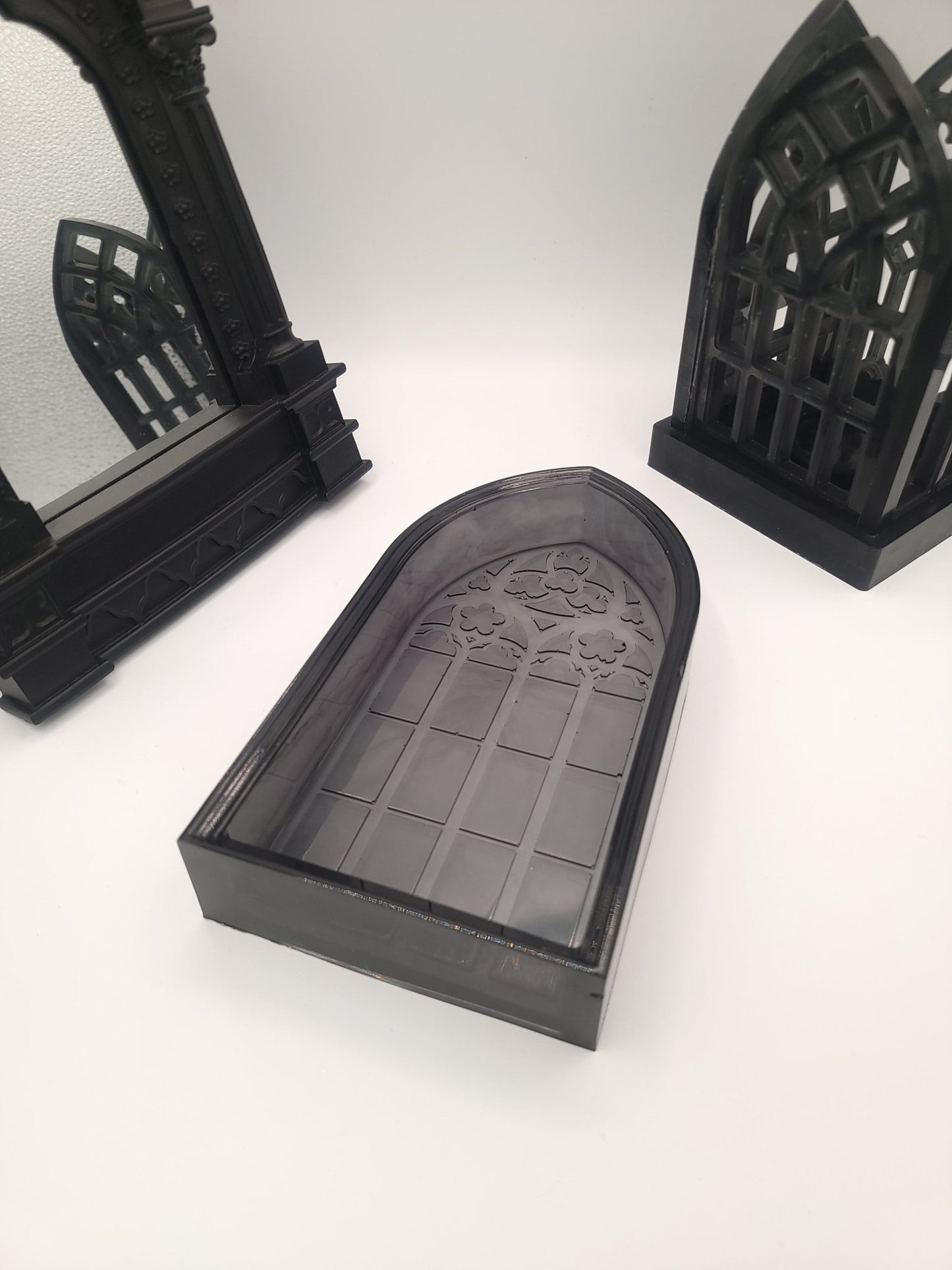 Handmade Black Cathedral Arch Trinket Dish Home Decor - Gothic & Alternative Gift - Haunted