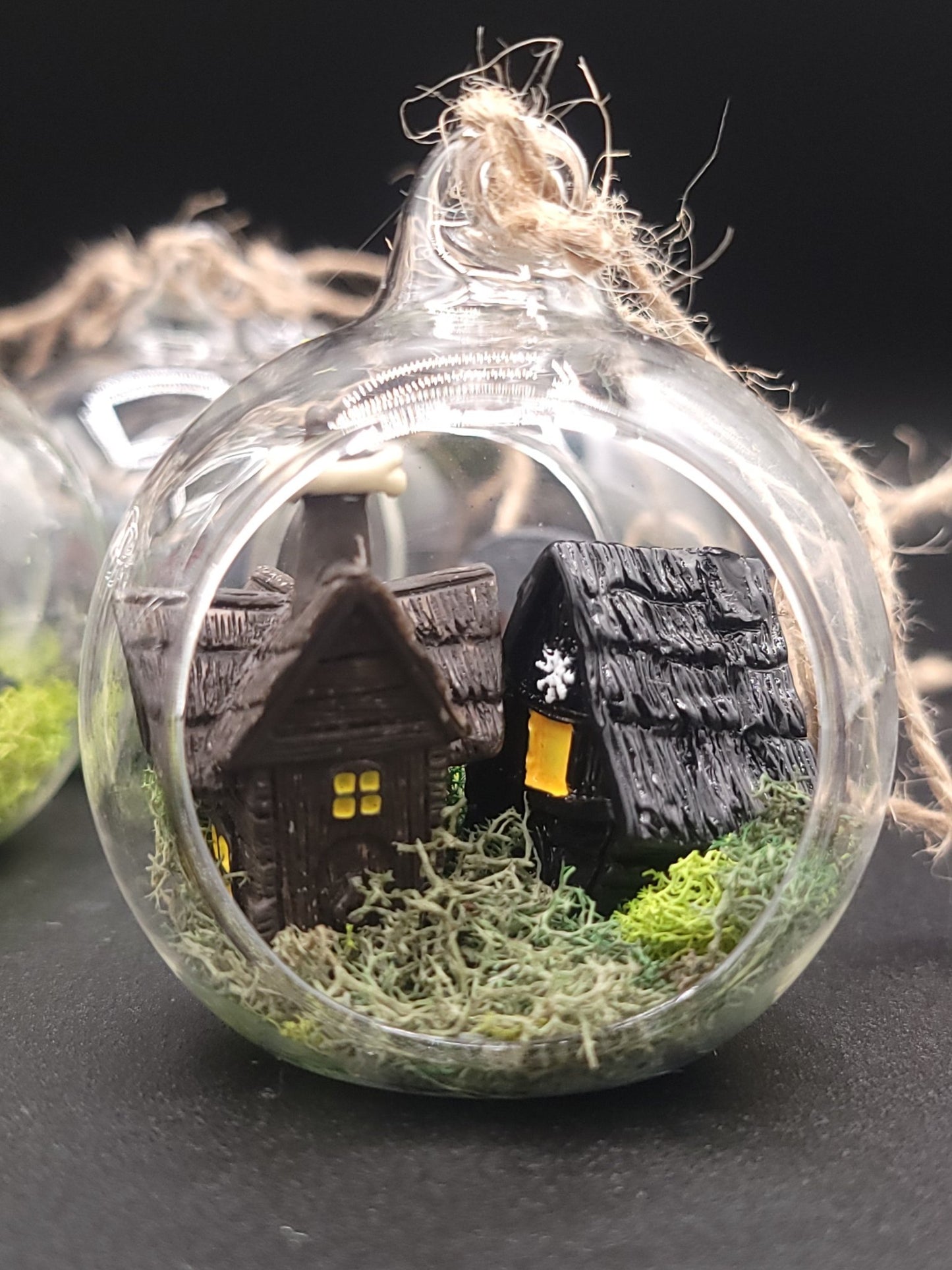 Handmade Creepy Cute Mini Hanging Terrarium Home Decor - Gothic & Alternative Gift - Haunted