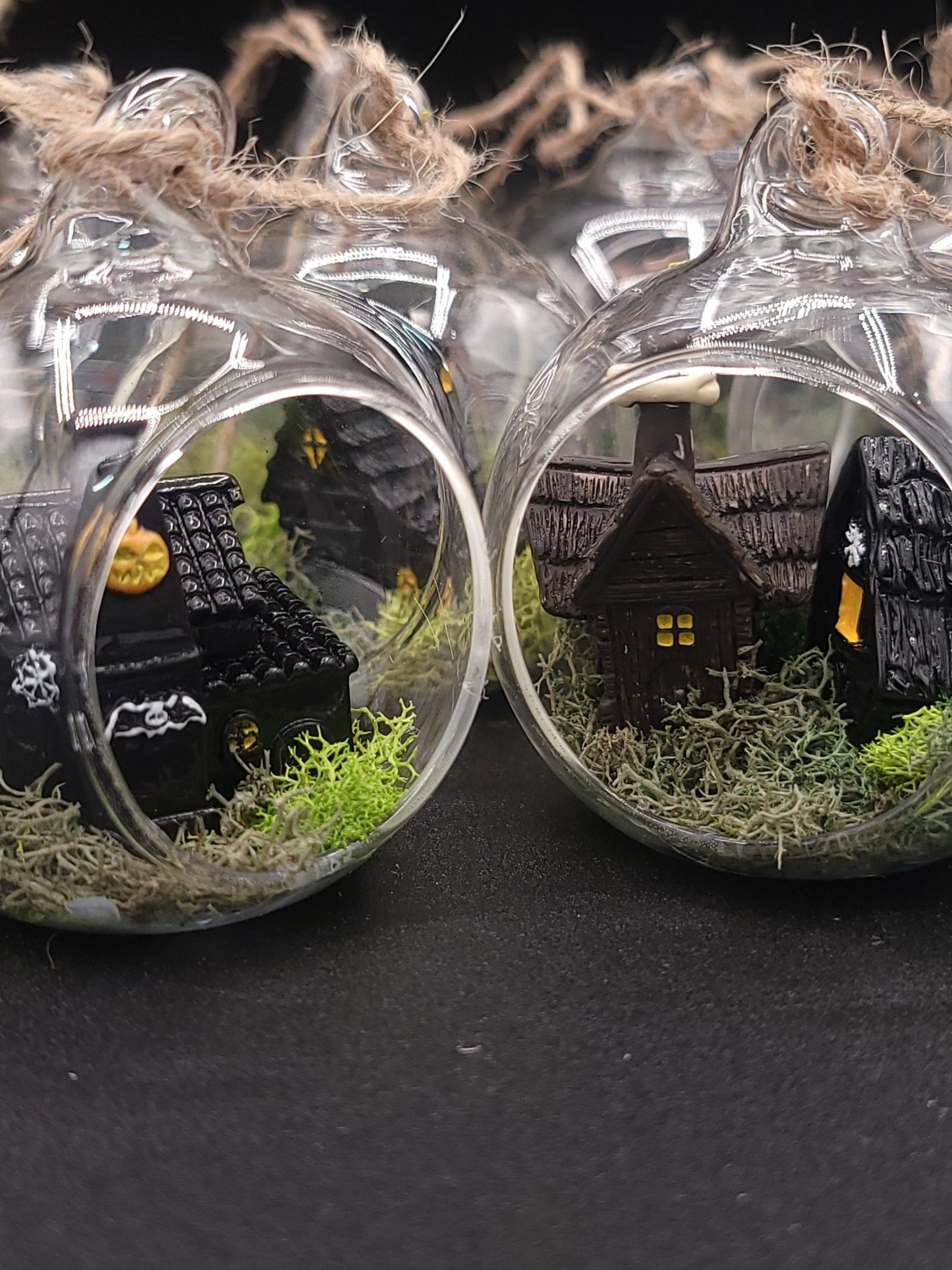 Handmade Creepy Cute Mini Hanging Terrarium Home Decor - Gothic & Alternative Gift - Haunted