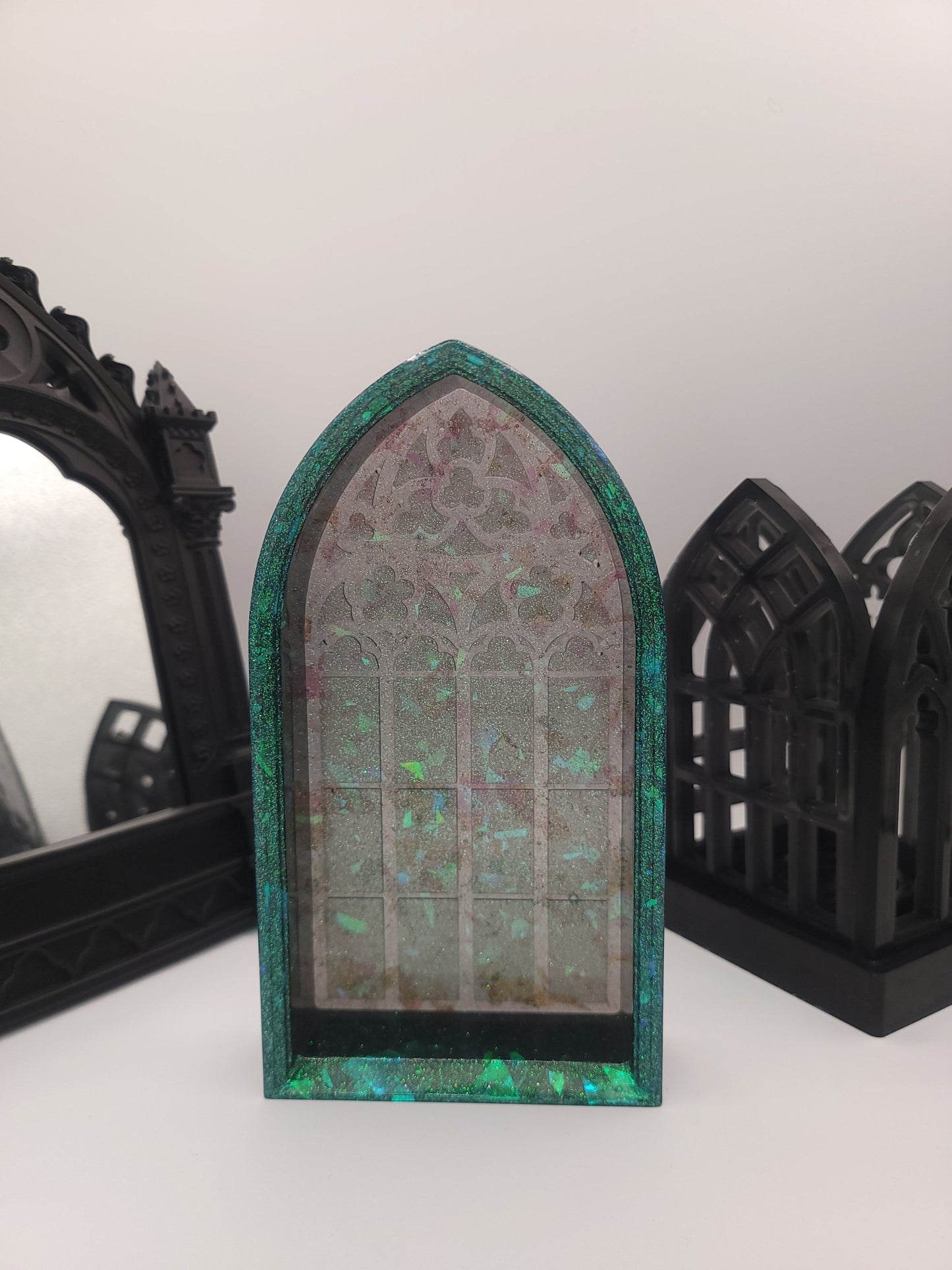Handmade Glowing Cathedral Arch Trinket Dish Home Decor - Gothic & Alternative Gift - Haunted