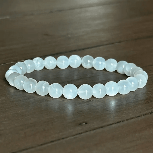Handmade Moonstone Crystal Bracelet Jewelry - Gothic & Alternative Gift - Haunted
