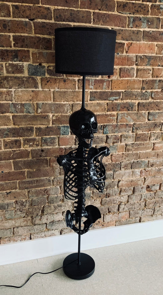 Handmade Skeleton floor lamp Home Decor - Gothic & Alternative Gift - Haunted