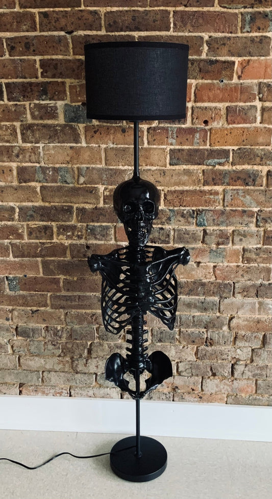 Handmade Skeleton floor lamp Home Decor - Gothic & Alternative Gift - Haunted