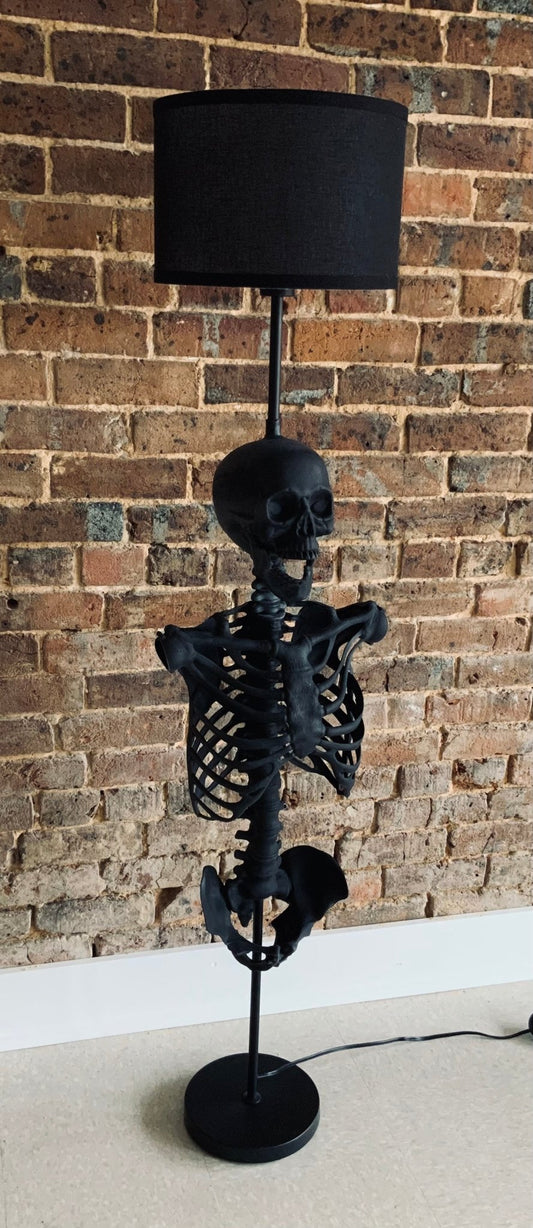 Handmade Skeleton floor lamp Home Decor - Gothic & Alternative Gift - Haunted