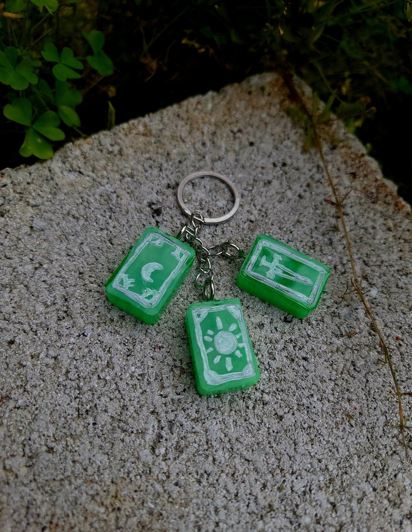 Handmade Tarot Keychain - Gothic & Alternative Gift - Haunted