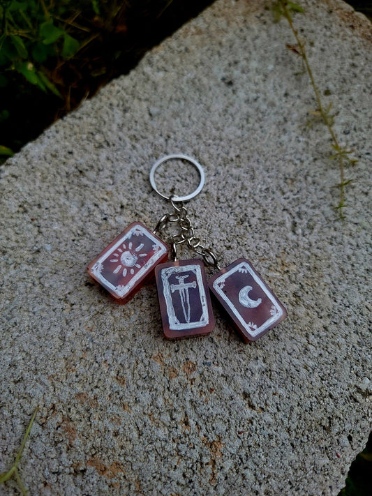 Handmade Tarot Keychain - Gothic & Alternative Gift - Haunted