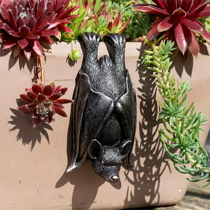 Hanging Bat Planter Hanger Garden Decor - Gothic & Alternative Gift - Haunted